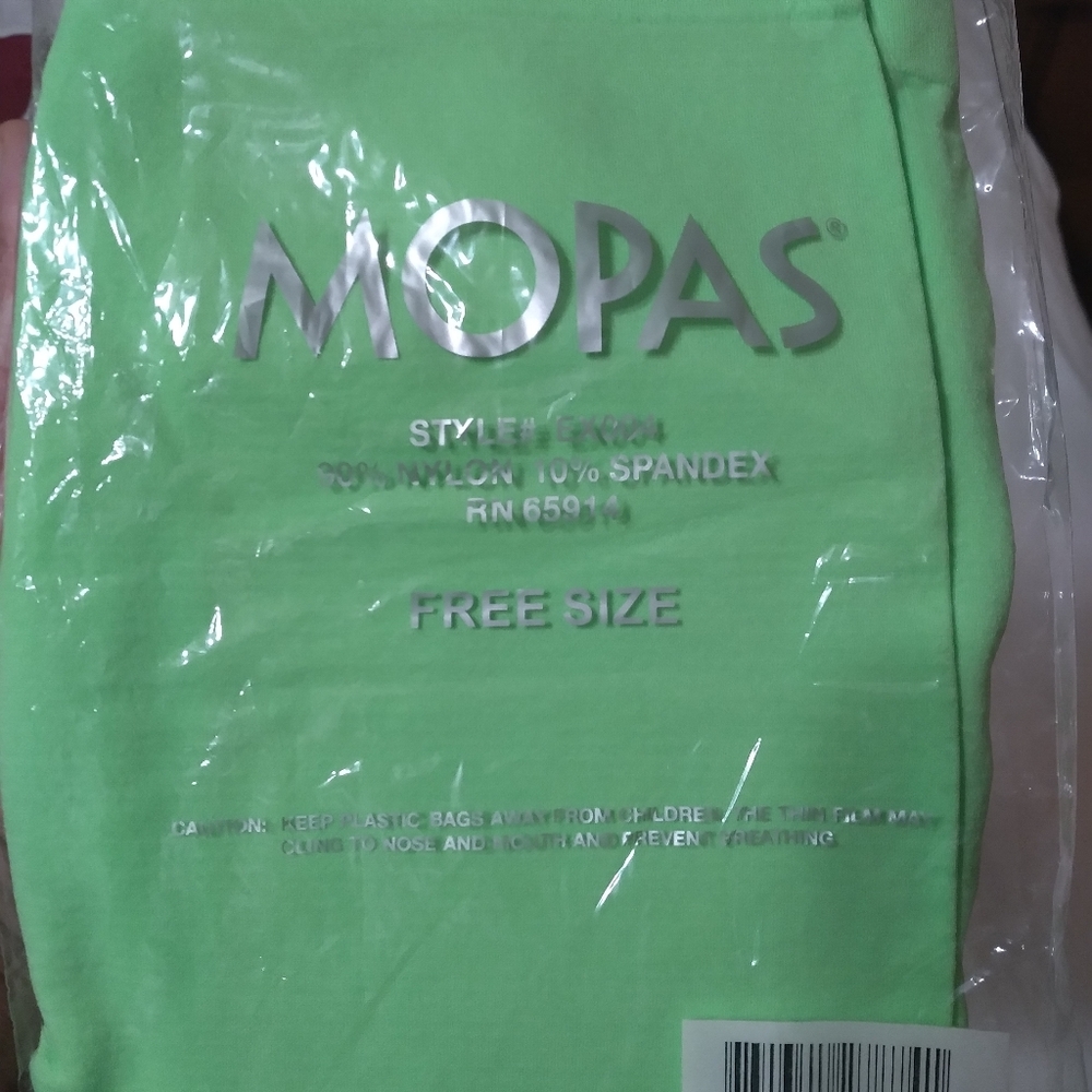 WOMEN NWT MOPAS LIME GREEN LEGGINGS - Picture 7 of 8